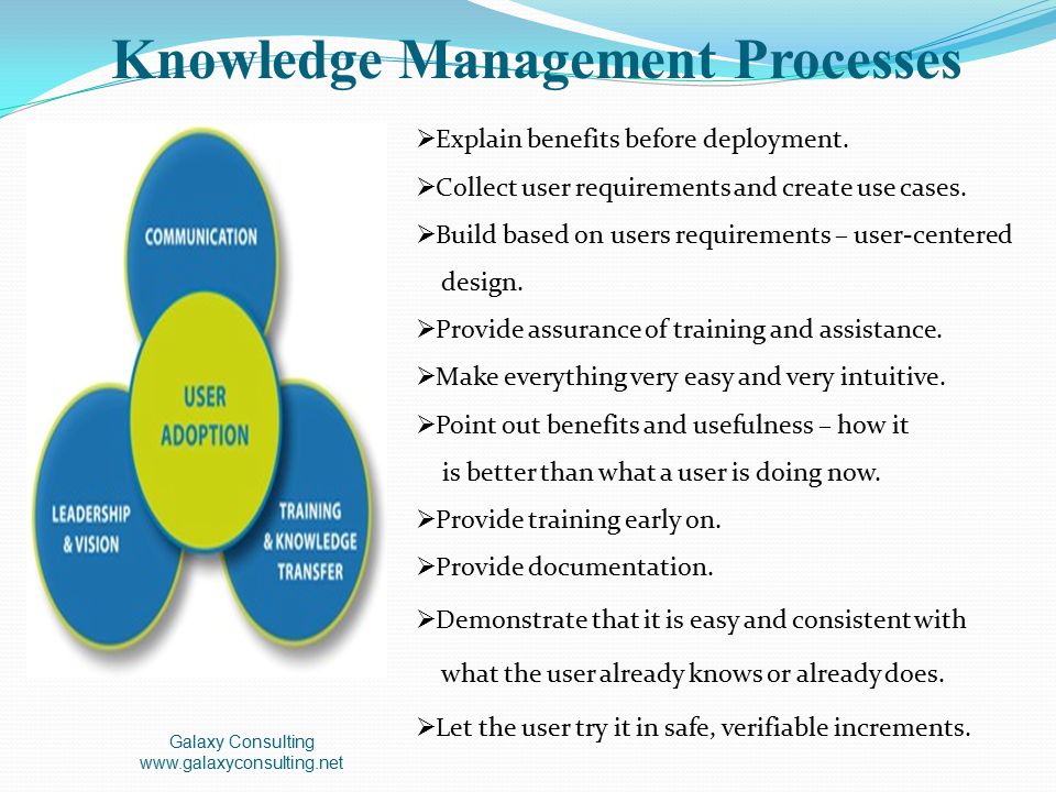 Knowledge management processes